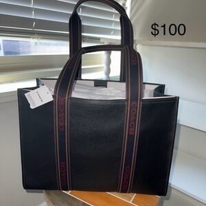 Coach Black Tote Bag